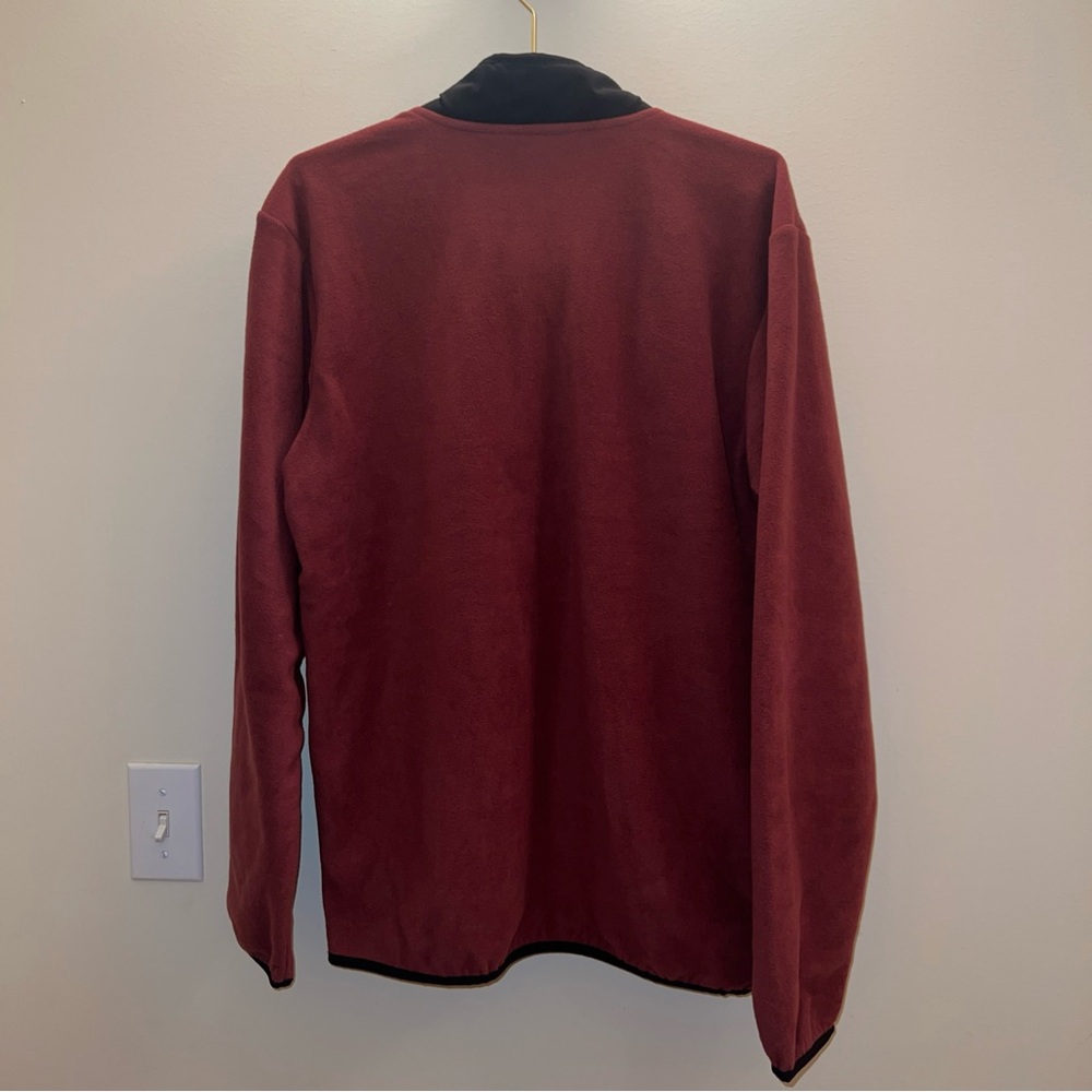 Columbia Burgundy Fleece Jacket with Black Accents | NWT | Size Medium - Picture 2 of 16